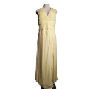 David's Bridal women's yellow halter gown size 22